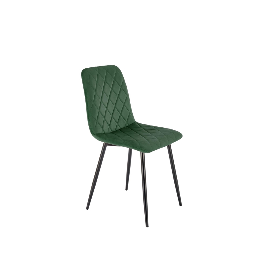 Silla de comedor ORIS 1 ud. verde oscuro