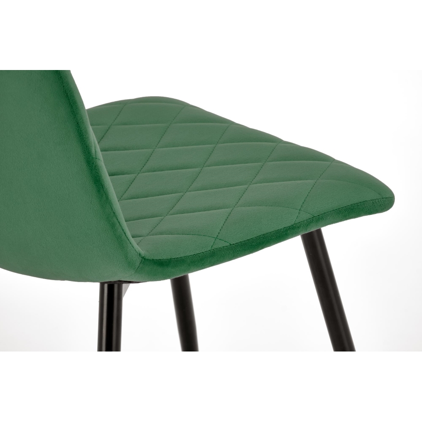 Silla de comedor ORIS 1 ud. verde oscuro