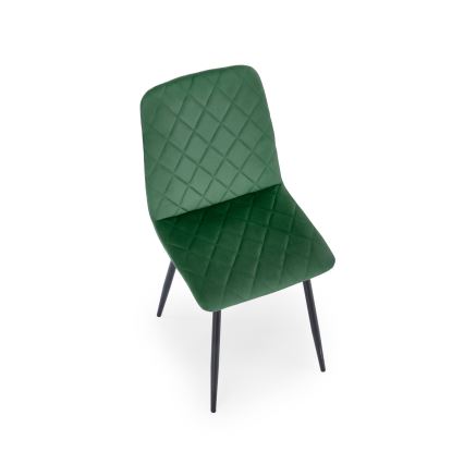Silla de comedor ORIS 1 ud. verde oscuro
