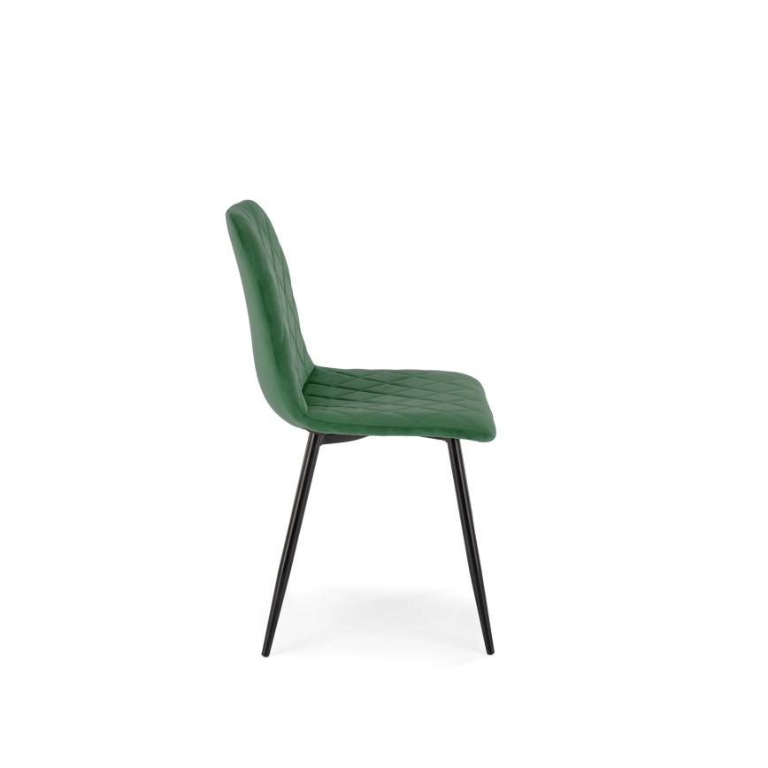 Silla de comedor ORIS 1 ud. verde oscuro
