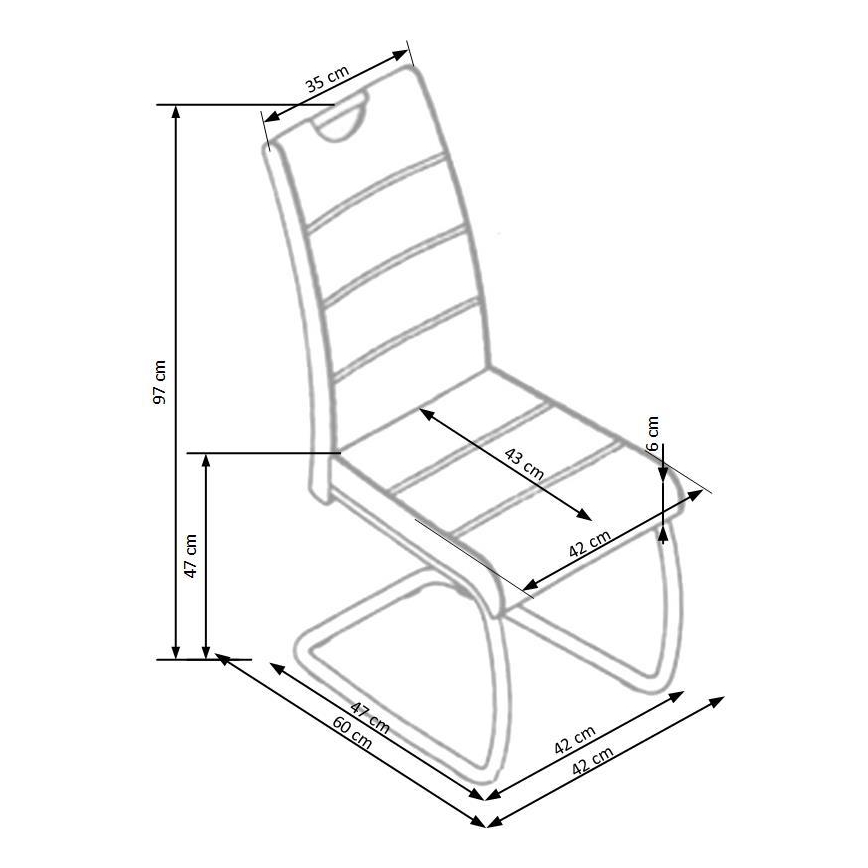 Silla de comedor SAFFON, 1 ud., negra