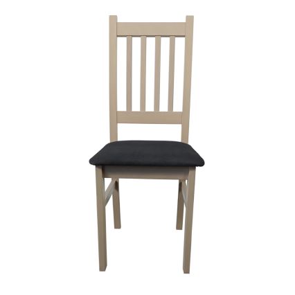 Silla de comedor SIMON haya/gris oscuro