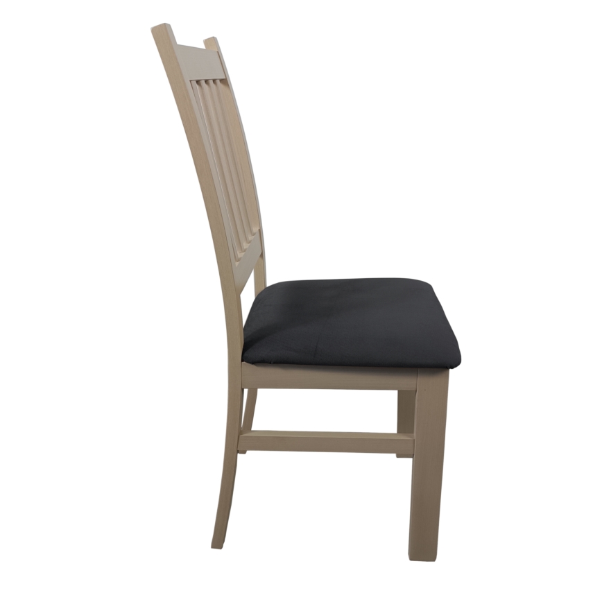 Silla de comedor SIMON haya/gris oscuro