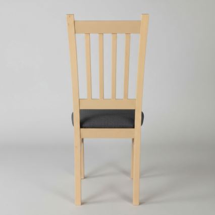 Silla de comedor SIMON haya/gris oscuro