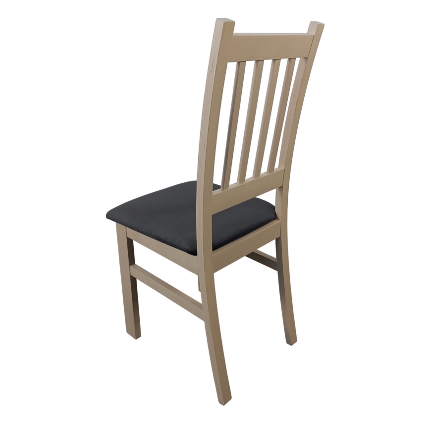 Silla de comedor SIMON haya/gris oscuro