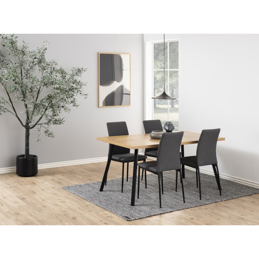 Silla de comedor Sorin 1 pz gris