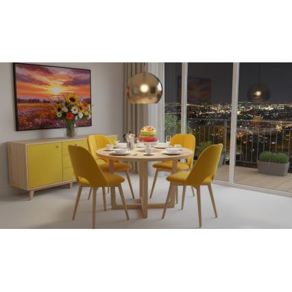 Silla de comedor THEO amarillo