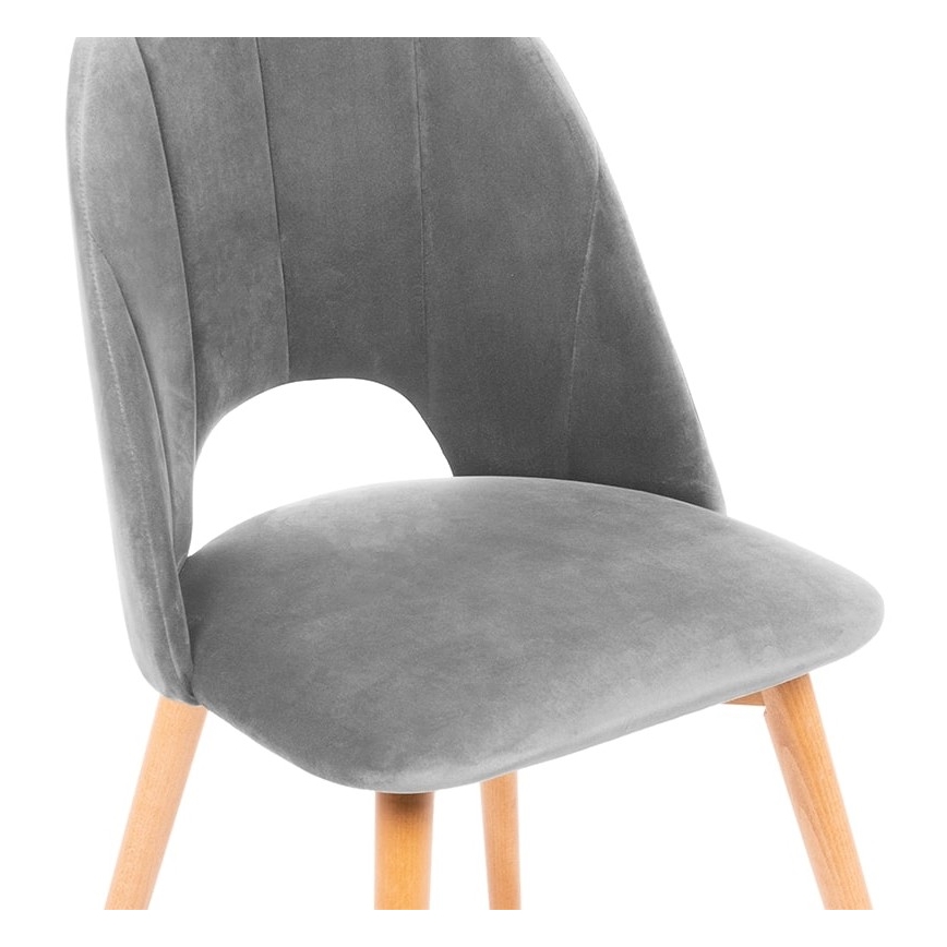 Silla de comedor TINO 86x48 cm gris/roble claro