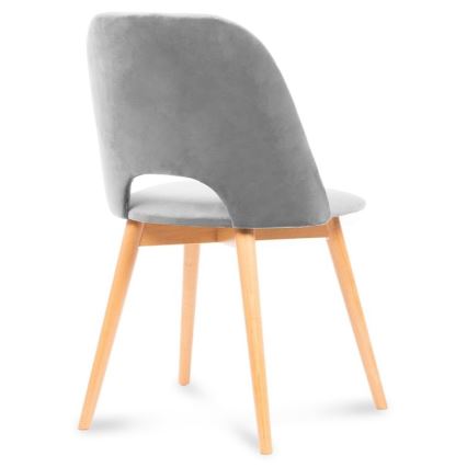 Silla de comedor TINO 86x48 cm gris/roble claro