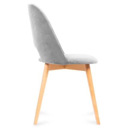 Silla de comedor TINO 86x48 cm gris/roble claro