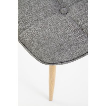 Silla de comedor VELSOR, 1 ud., gris