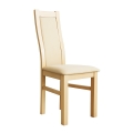Silla de comedor ZOE roble/crema