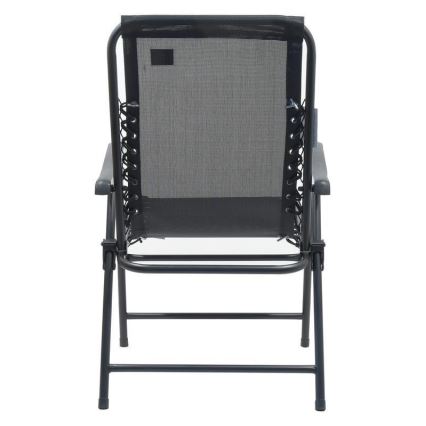 Silla de jardín plegable negro