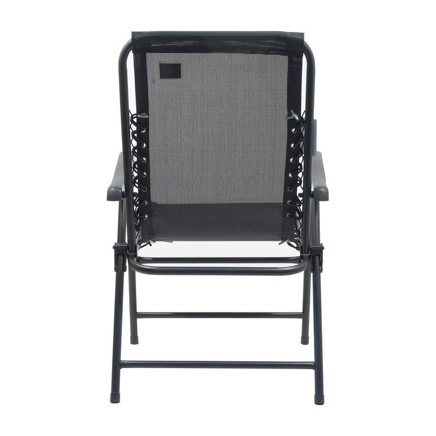 Silla de jardín plegable negro