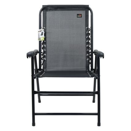 Silla de jardín plegable negro