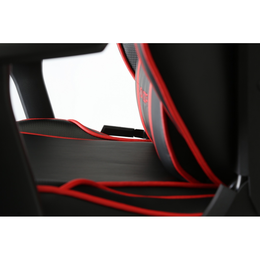 Silla de juego VARR Monza negro/rojo