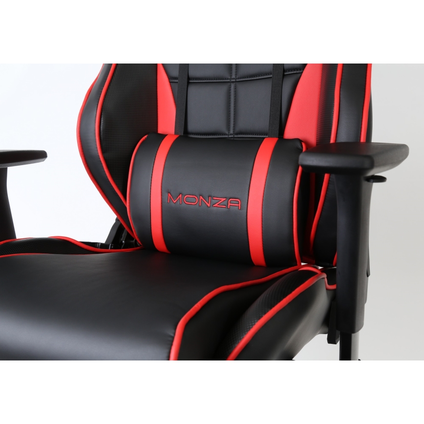 Silla de juego VARR Monza negro/rojo
