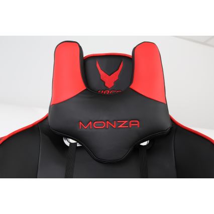 Silla de juego VARR Monza negro/rojo