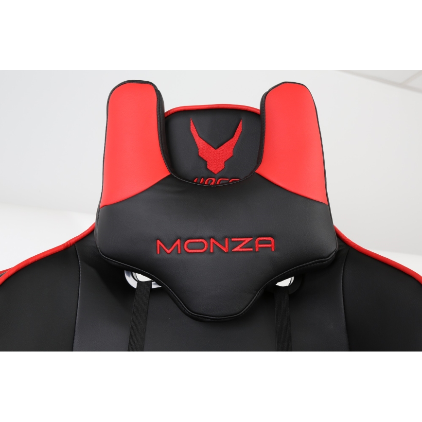 Silla de juego VARR Monza negro/rojo