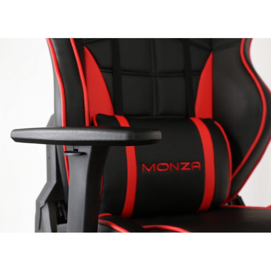 Silla de juego VARR Monza negro/rojo