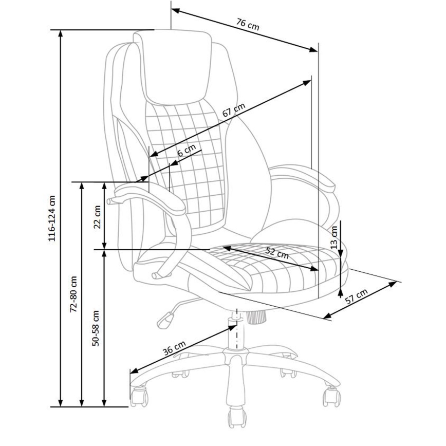 Silla de oficina CALMARA negra