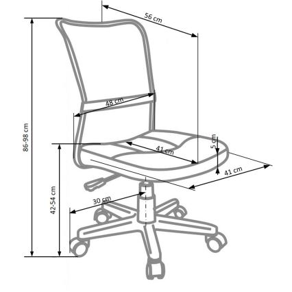 Silla de oficina FANA gris/negra