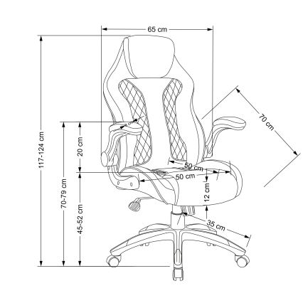 Silla de oficina HAME negra/gris