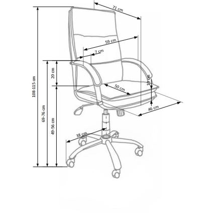 Silla de oficina LOMI negra
