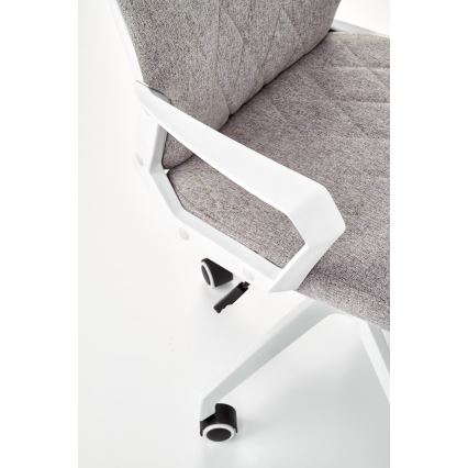 Silla de oficina LONA blanca/gris claro