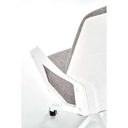 Silla de oficina LONA blanca/gris claro