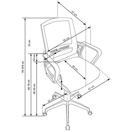Silla de oficina RIMAQ blanca