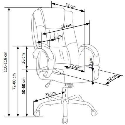 Silla de oficina SELO gris oscuro