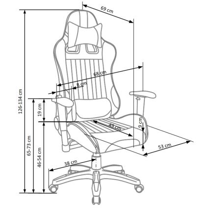 Silla de oficina ZENU roja
