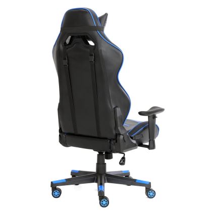 Silla gaming VARR Nascar negra/azul