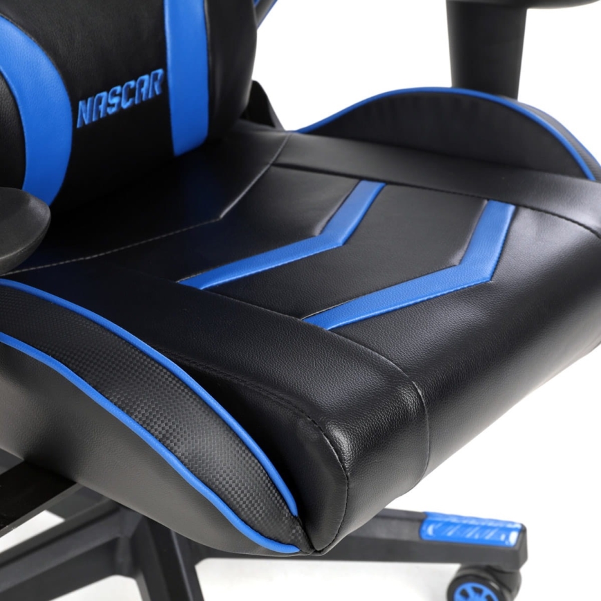 Silla gaming VARR Nascar negra/azul