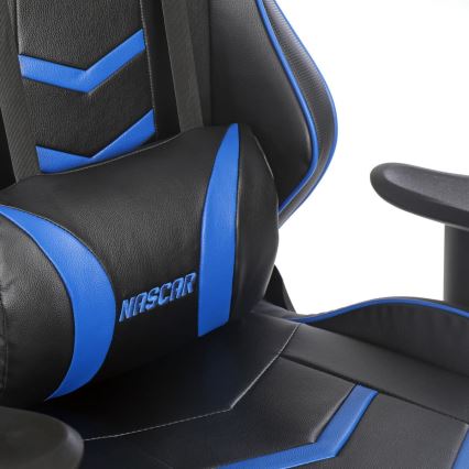 Silla gaming VARR Nascar negra/azul