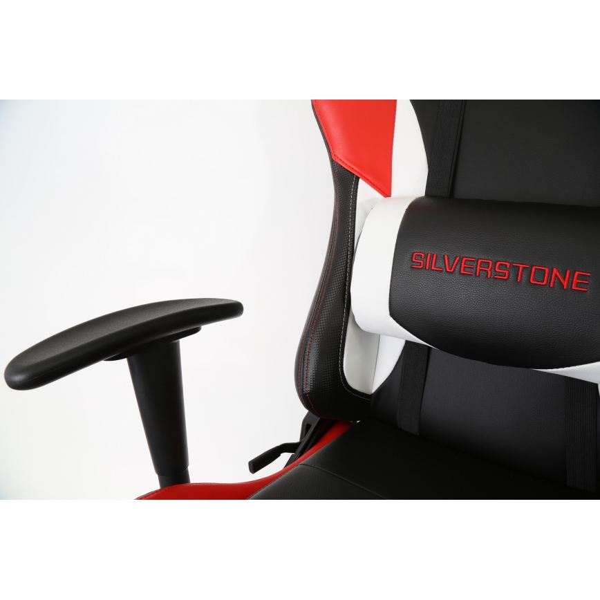 Silla gaming VARR Silverstone negra/roja