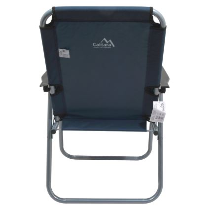 Silla de camping plegable azul