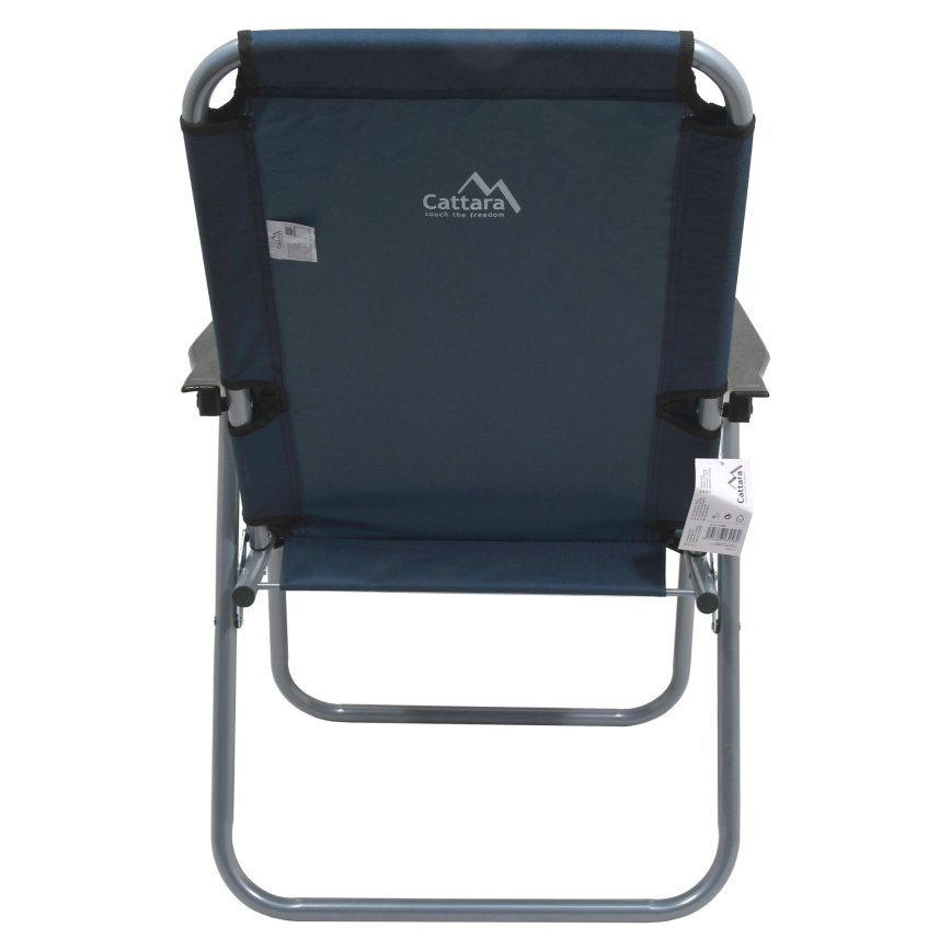 Silla de camping plegable azul