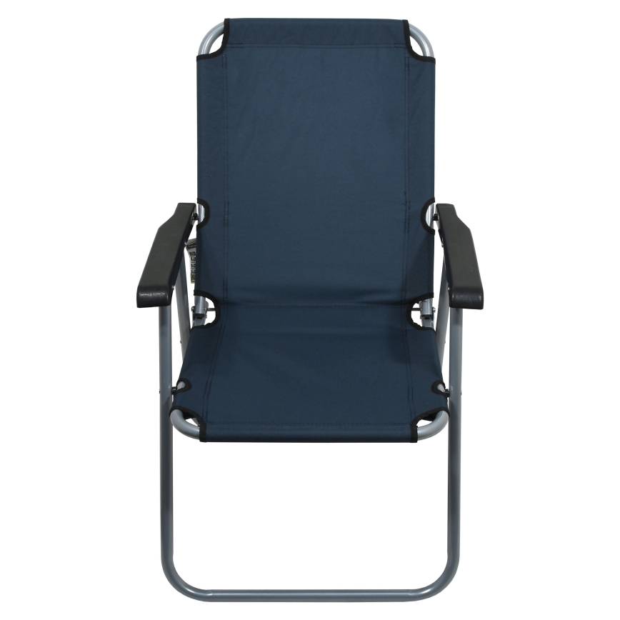Silla de camping plegable azul