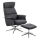 Silla regulable con reposapiés DELIA gris oscuro