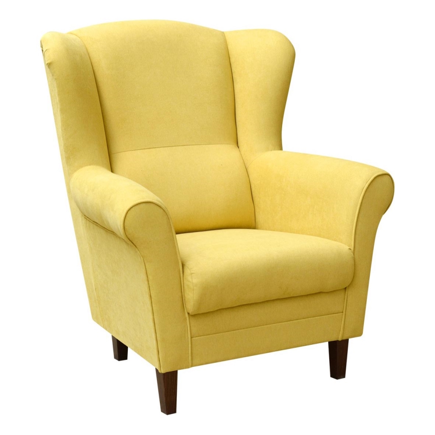 Sillón de orejas GALA amarillo