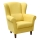 Sillón de orejas GALA amarillo