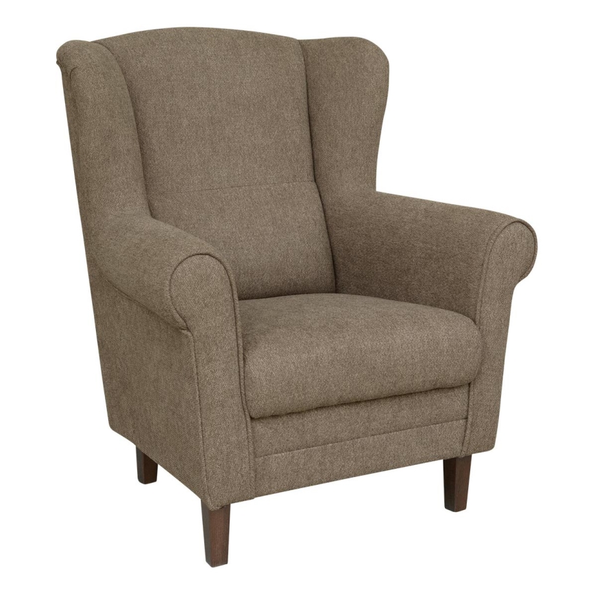 Sillón de orejas GALA marrón