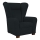 Sillón de orejas VIVA negro
