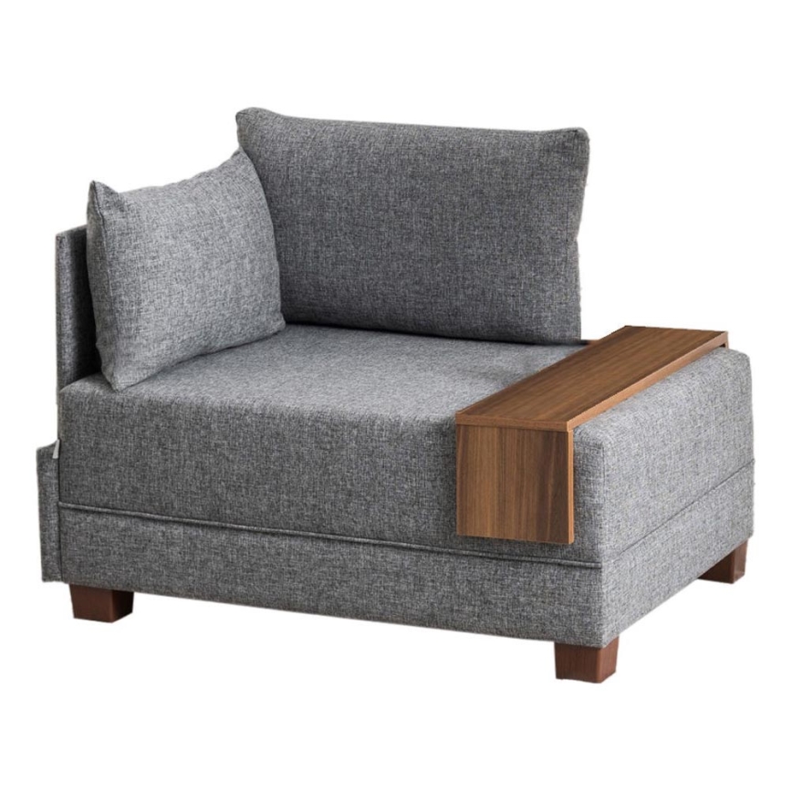 Sillón esquinero TULA gris izquierdo