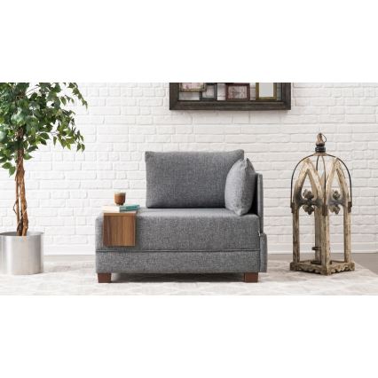 Sillón esquinero TULA gris, lado derecho