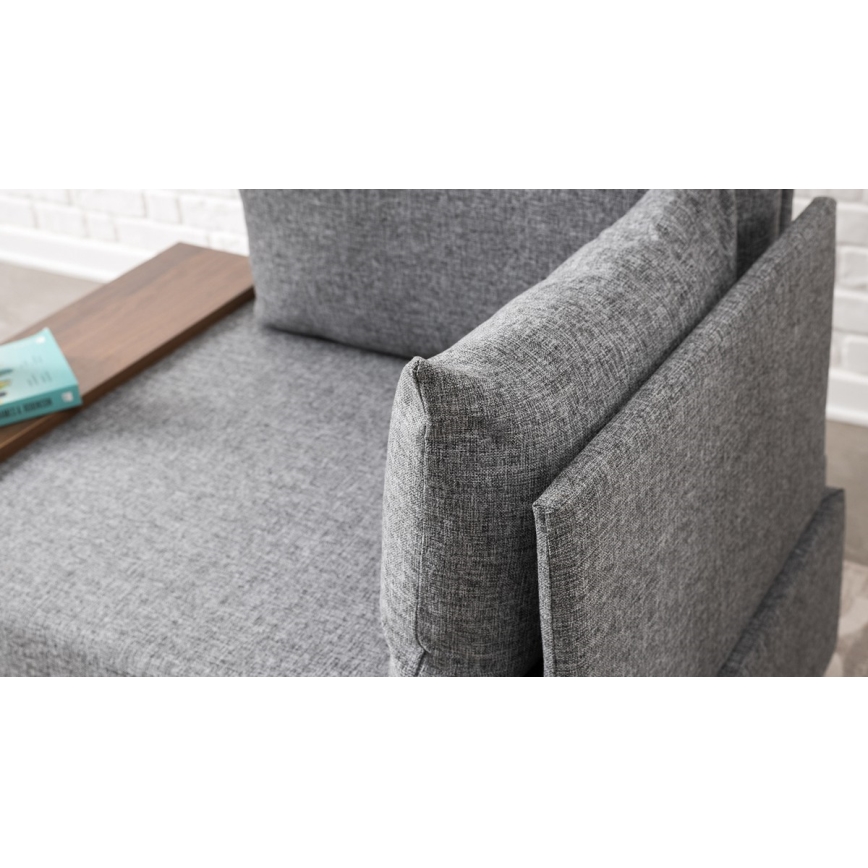 Sillón esquinero TULA gris, lado derecho