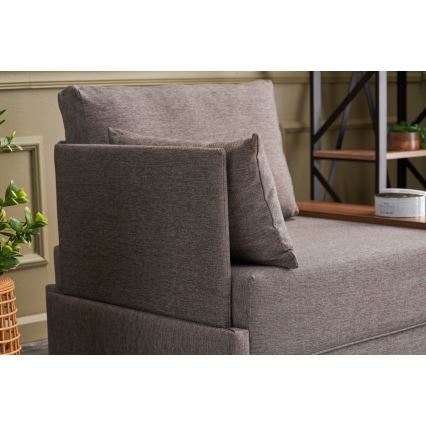 Sillón esquinero TULA marrón, lado izquierdo