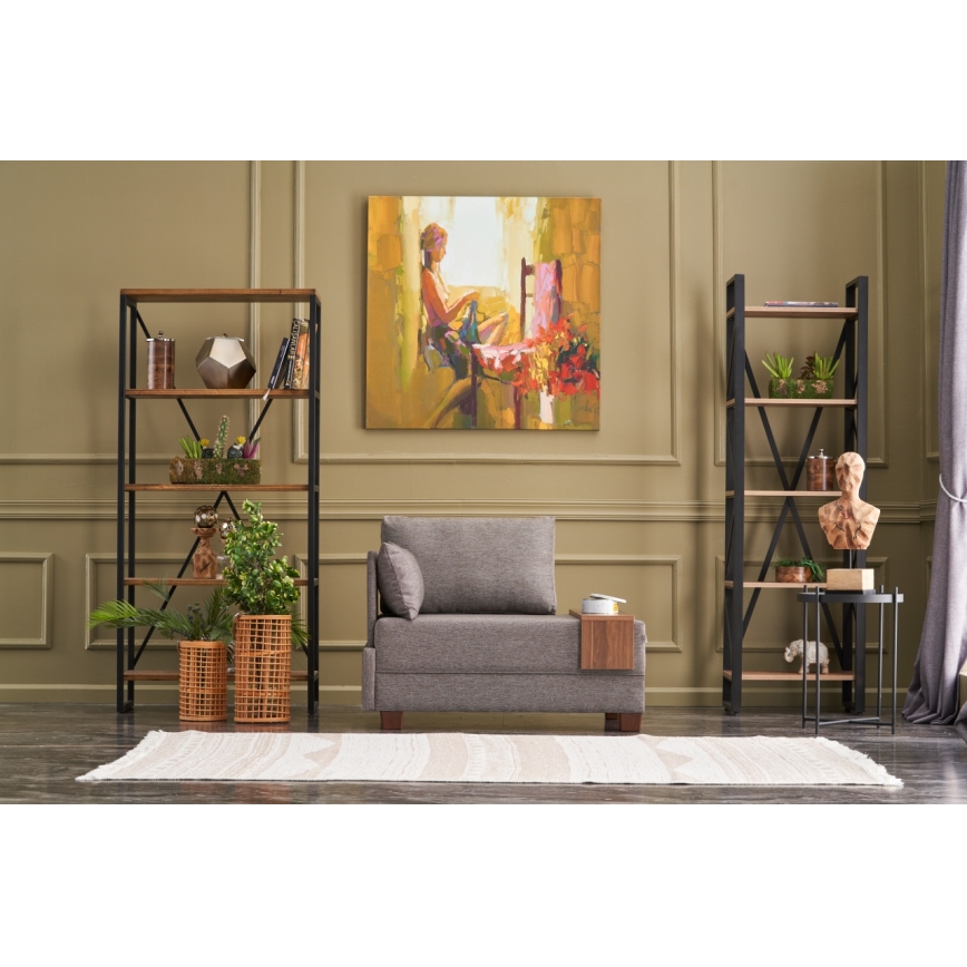 Sillón esquinero TULA marrón, lado izquierdo